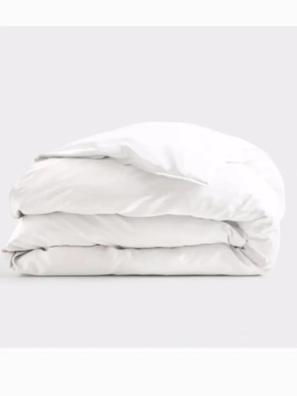 Quince Bamboo King Duvet Cover in White
